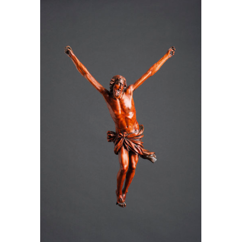 South German Baroque Boxwood Figure of Christ